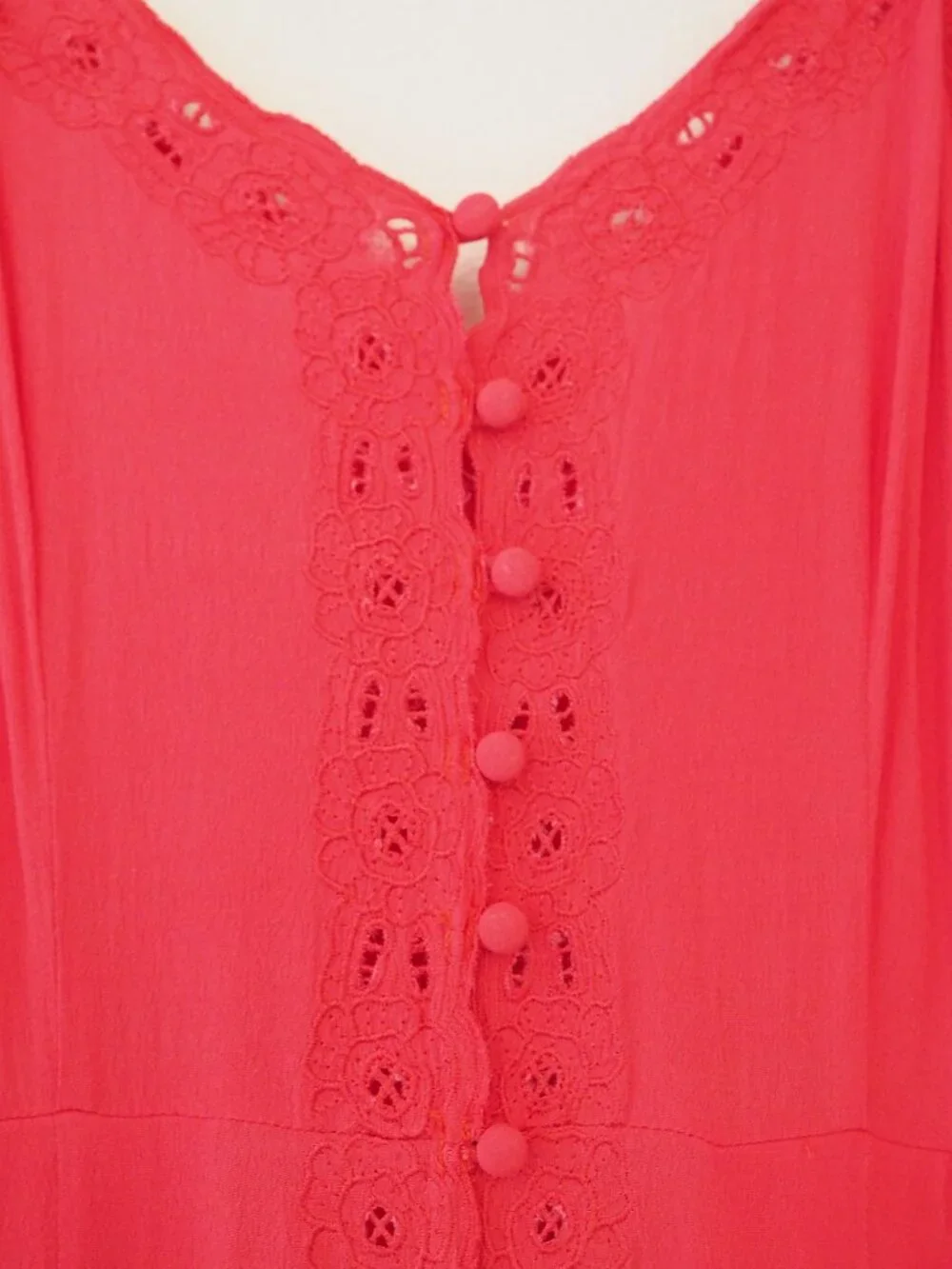 Free People Eileen Lace Spaghetti Strap Jumpsuit sz 6